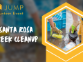 Flyer for JUMP's 'Santa Rosa Creek Cleanup' volunteer event